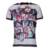 Dolce & Gabbana Multicolor Graphic Collared Polo T-shirt - IT52 | XL - Polos
