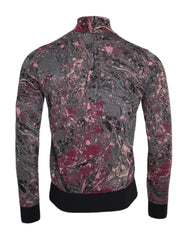 Dolce & Gabbana Multicolor Graphic Turtle Neck Men Sweater - IT46 | S - Sweaters