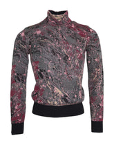 Dolce & Gabbana Multicolor Graphic Turtle Neck Men Sweater - IT46 | S - Sweaters