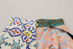 Dolce & Gabbana Multicolor High Waist Hot Pants Shorts - Short Trousers