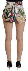 Dolce & Gabbana Multicolor High Waist Hot Pants Shorts - Short Trousers