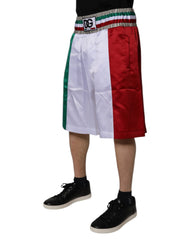 Dolce & Gabbana Multicolor Italia Polyester Bermuda Shorts - IT50 | L - Bermudas