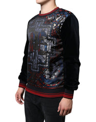 Dolce & Gabbana Multicolor Jacquard Crew Neck Sweatshirt Sweater - IT44 | XS - Sweatshirts