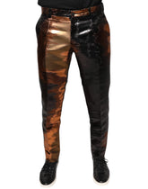 Dolce & Gabbana Multicolor Jacquard Skinny Men Pants - IT48 | M - Trousers
