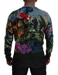 Dolce & Gabbana Multicolor Jungle Wool Pullover Logo Sweater - IT50 | L - Sweaters