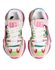 Dolce & Gabbana Multicolor Leather Airmaster Low Top Sneaker Shoes - EU35/US4.5 - Sneakers