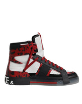 Dolce & Gabbana Multicolor Leather High Top Sneakers Shoes - Sneakers
