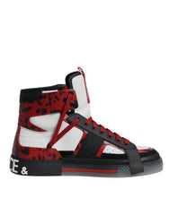 Dolce & Gabbana Multicolor Leather High Top Sneakers Shoes - Sneakers