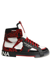 Dolce & Gabbana Multicolor Leather High Top Sneakers Shoes - EU43/US10