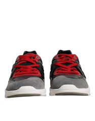 Dolce & Gabbana Multicolor Leather Suede Low Top Sneakers Shoes - EU41.5/US8.5 - Sneakers