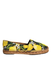 Dolce & Gabbana Multicolor Lemon Slip On Espadrilles Shoes - EU35/US4.5 - Flats