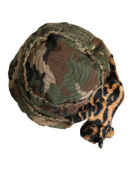 Dolce & Gabbana Multicolor Leopard Embellish Wide Brim Bucket Hat - Bucket Hats