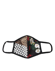 Dolce & Gabbana Multicolor Leopard Floral Elastic Ear Strap Face Mask - Fashion Face Masks