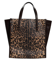 Dolce & Gabbana Multicolor Leopard Shopping Tote Shoulder WomenBorse Bag - Shopper Bags