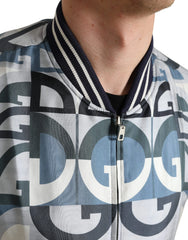 Dolce & Gabbana Multicolor Logo Print Bomber Blouson Jacket - IT52 | L - Bomber Jackets