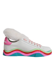 Dolce & Gabbana Multicolor Low Top Trainers Sneakers Shoes - Sneakers