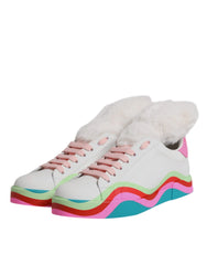 Dolce & Gabbana Multicolor Low Top Trainers Sneakers Shoes - Sneakers