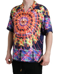 Dolce & Gabbana Multicolor Luminarie Silk Casual Shirt - IT40 | M - Shirts