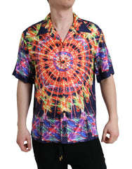 Dolce & Gabbana Multicolor Luminarie Silk Casual Shirt - IT40 | M - Shirts