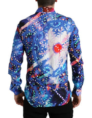 Dolce & Gabbana Multicolor Luminarie Slim MARTINI Shirt - IT39 | M - Shirts