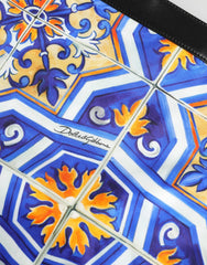 Dolce & Gabbana Multicolor Maiolica Print Tote Shoulder Strap Bag - Shopper Bags