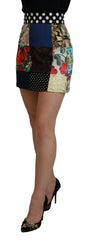 Dolce & Gabbana Multicolor Majolica Patchwork Mini Skirt - IT38 | XS - Skirts
