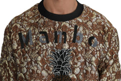 Dolce & Gabbana Multicolor MAMBO Jacquard Pineapple Pullover Sweater - Sweaters