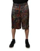 Dolce & Gabbana Multicolor Marble Print Trouser Bermuda Shorts - IT48 | M - Bermudas