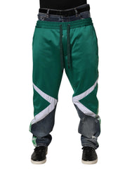 Dolce & Gabbana Multicolor Panelled Straight-Leg Denim Jeans - IT52 | XL