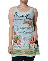 Dolce & Gabbana Multicolor Pasta Alla Norma Print Tank Top - IT40|S - Tank Tops