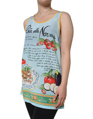 Dolce & Gabbana Multicolor Pasta Alla Norma Print Tank Top - IT40|S - Tank Tops