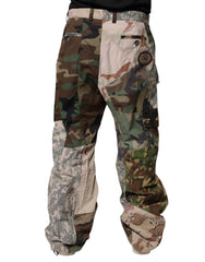 Dolce & Gabbana Multicolor Patchwork Camouflage Cargo Pants - IT48 | M - Cargo Pants