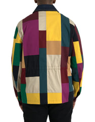 Dolce & Gabbana Multicolor Patchwork Cotton Collared Jacket - IT48 | M - Trucker Jackets