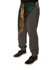 Dolce & Gabbana Multicolor Patchwork Cotton Jogger Sweatpants Pants - IT48 | M - Joggers