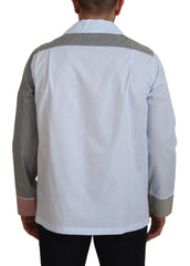 Dolce & Gabbana Multicolor Patchwork Cotton Long Sleeves Shirt - IT40 | M - Nightgowns
