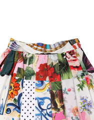 Dolce & Gabbana Multicolor Patchwork High Waist Midi Skirt - IT38 | XS