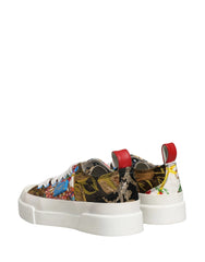 Dolce & Gabbana Multicolor Patchwork Low Top Sneakers Shoes - EU35/US4.5