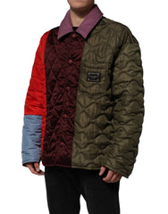 Dolce & Gabbana Multicolor Patchwork PolyesterQuilted Jacket - IT48 | M - Puffer Jackets