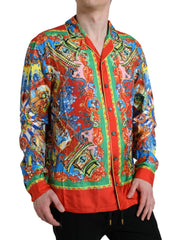 Dolce & Gabbana Multicolor Patterned Button Down Casual Shirt - IT5 | M - Shirts