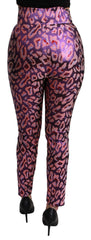 Dolce & Gabbana Multicolor Patterned Cropped High Waist Pants - IT40|S - Trousers
