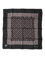 Dolce & Gabbana Multicolor Patterned Men Square Foulard Scarf