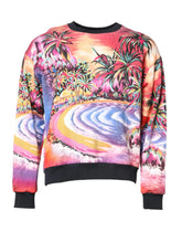 Dolce & Gabbana Multicolor Print Crew Neck Pullover Sweater - IT52 | XL - Sweaters