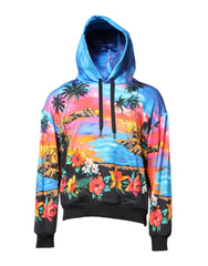 Dolce & Gabbana Multicolor Print Hooded Sweatshirt Sweater - IT52 | XL - Hoodies