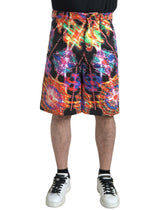 Dolce & Gabbana Multicolor Printed Cotton Men Bermuda Shorts - Bermudas