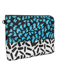 Dolce & Gabbana Multicolor Printed Nylon Logo Plaque Men Clutch Pouch Bag - Clutch Bags