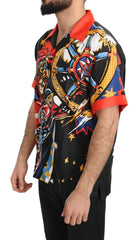 Dolce & Gabbana Multicolor Printed Short Sleeves Casual Shirt - IT38 | XS - Shirts