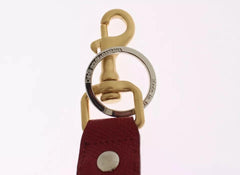 Dolce & Gabbana Multicolor Raffia Leather Clasp Finder Chain Keyring - Keychains