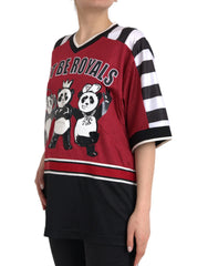 Dolce & Gabbana Multicolor Royals Panda Oversized T-shirt - IT46 | S - T-Shirts