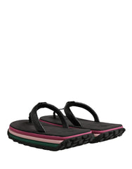 Dolce & Gabbana Multicolor Gumové Platformné Sandale - EU39/US8.5
