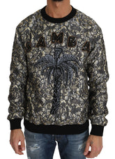 Dolce & Gabbana Multicolor SAMBA Jacquard Palmtree Pullover Sweater - IT46 | S - Sweaters